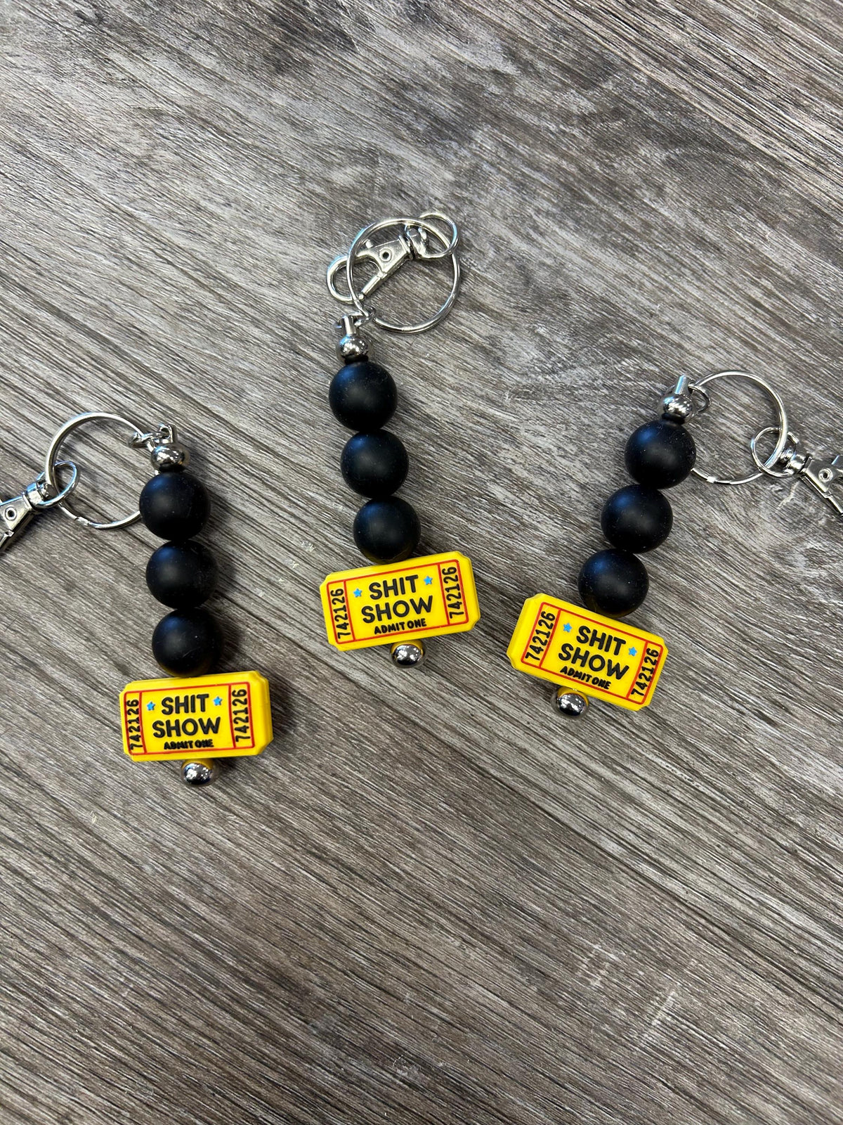 Ticket To The Shit Show Keychain