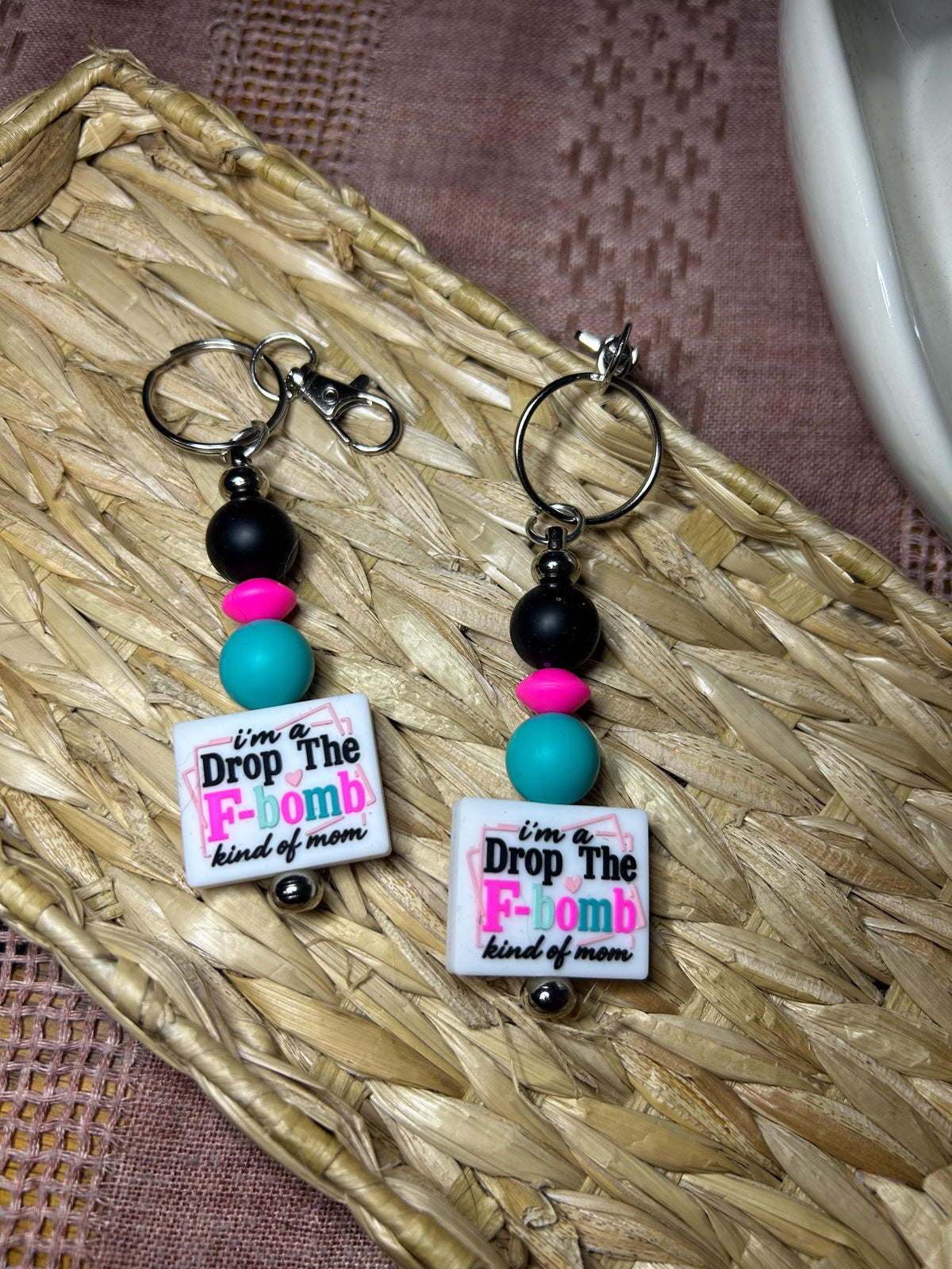 Drop the F-Bomb Mom Keychain