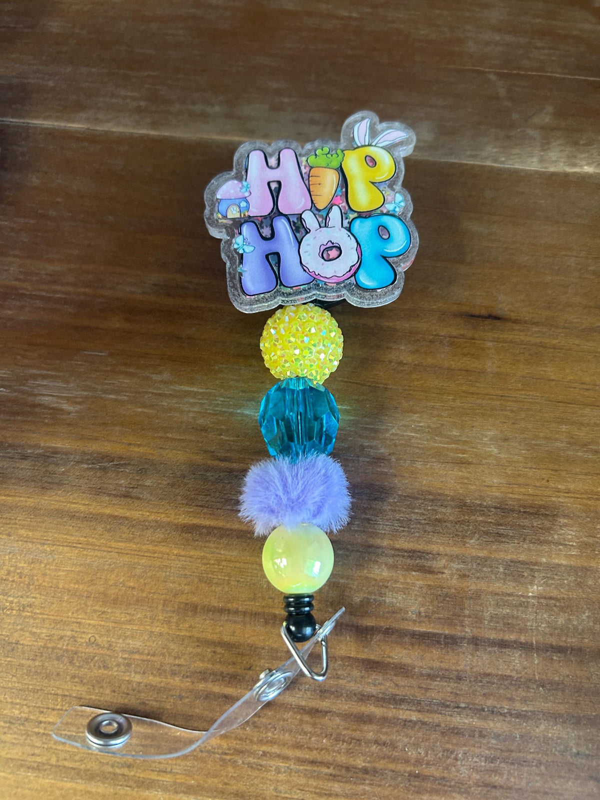 Hip Hop Spring Easter Bunny Badge Reel