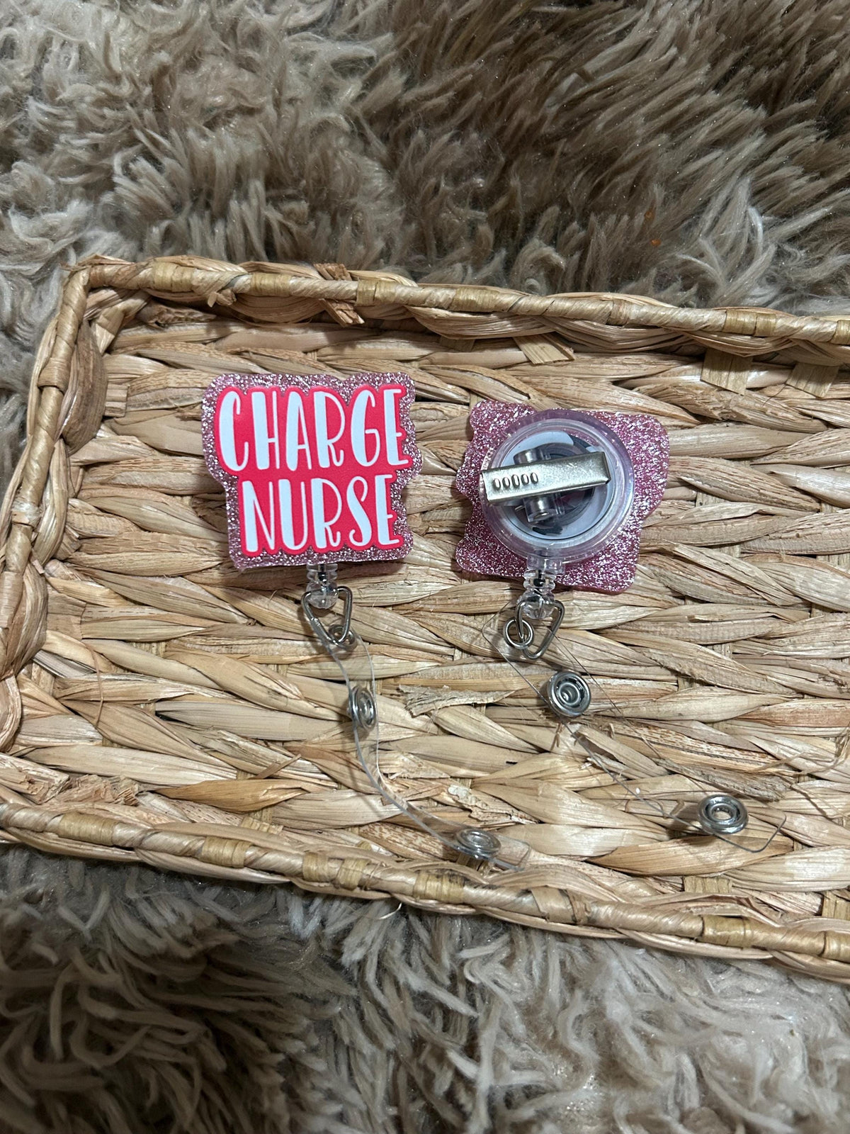 Charge Nurse Badge Reel