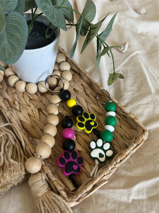 Paw Print Keychain