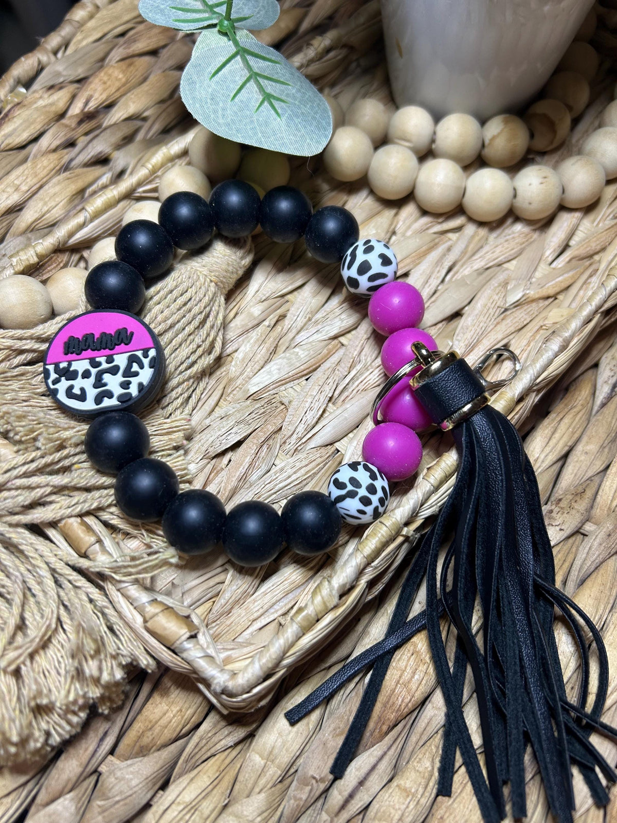 Mama Wristlet Keychain