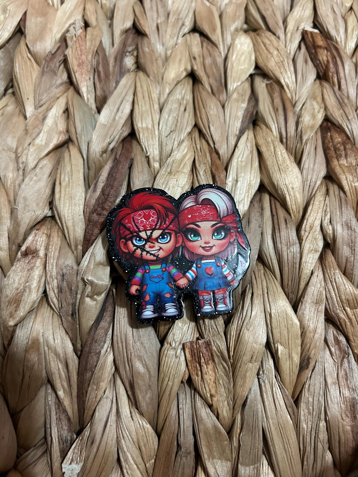 Horror Character Magnets | Spooky Glitter Acrylic Fridge Decor