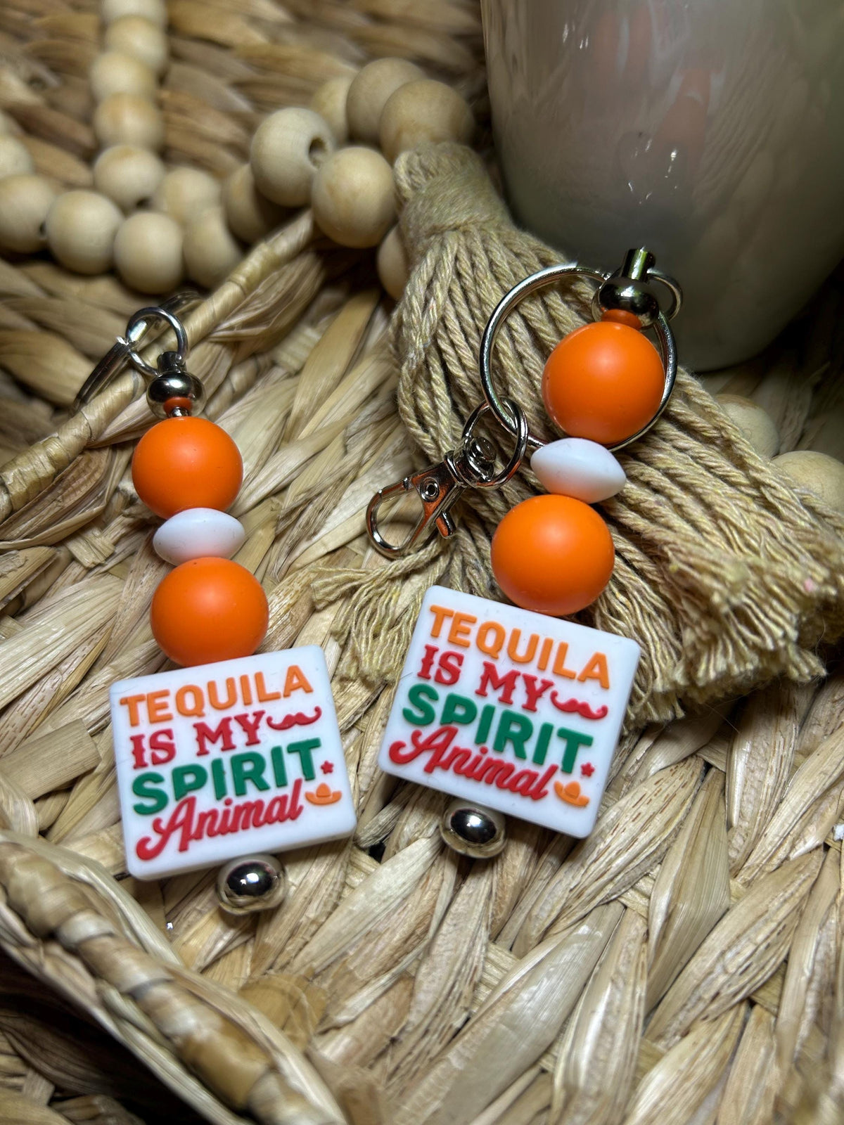 Tequila Is My Spirit Animal Keychain