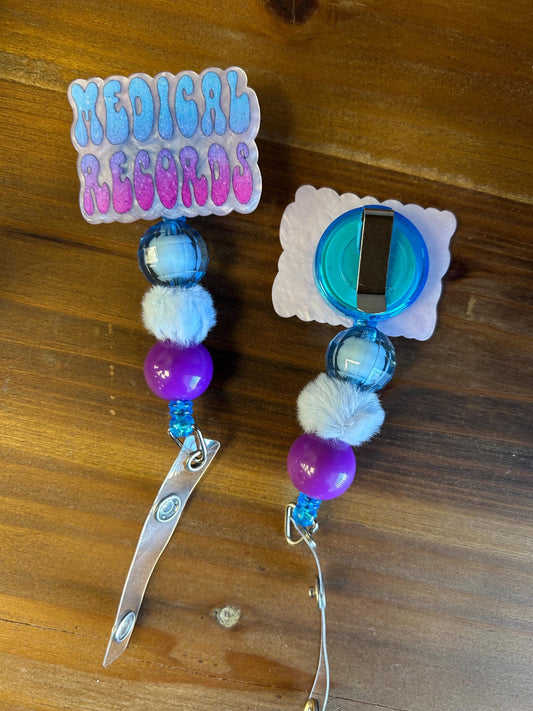 Medical Records Badge Reel