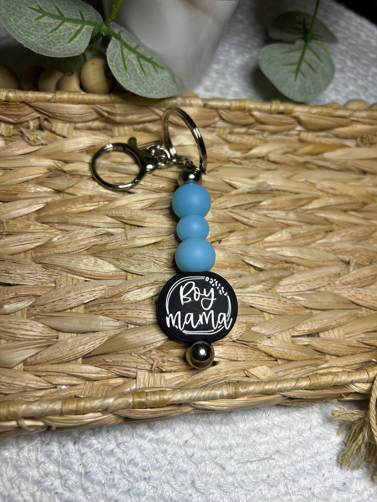 Girl and Boy Mama Keychain