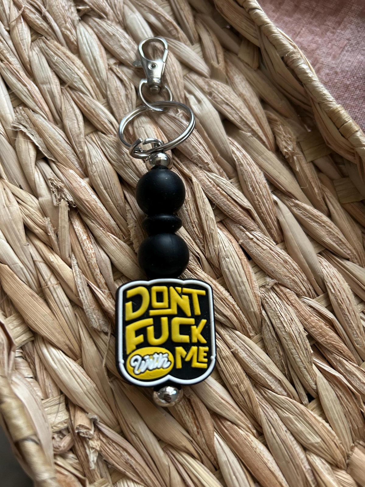 Don't F*ck With Me Keychain | Sarcastic Attitude Beaded Accessory