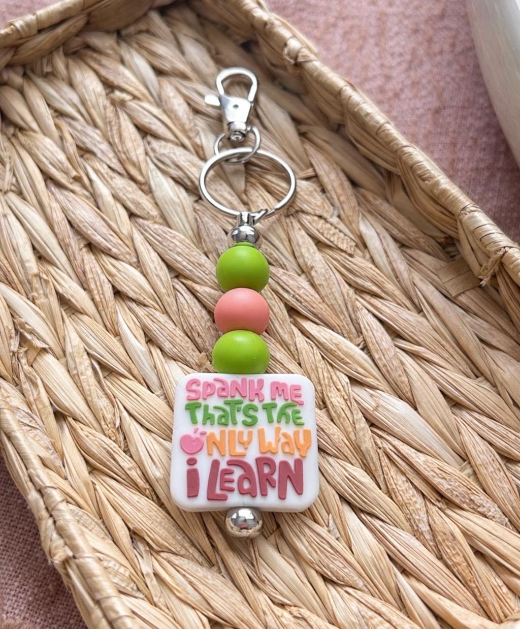 Handmade Beaded Keychain, Adult Humor Statement Charm, Bachelorette Party Accessory