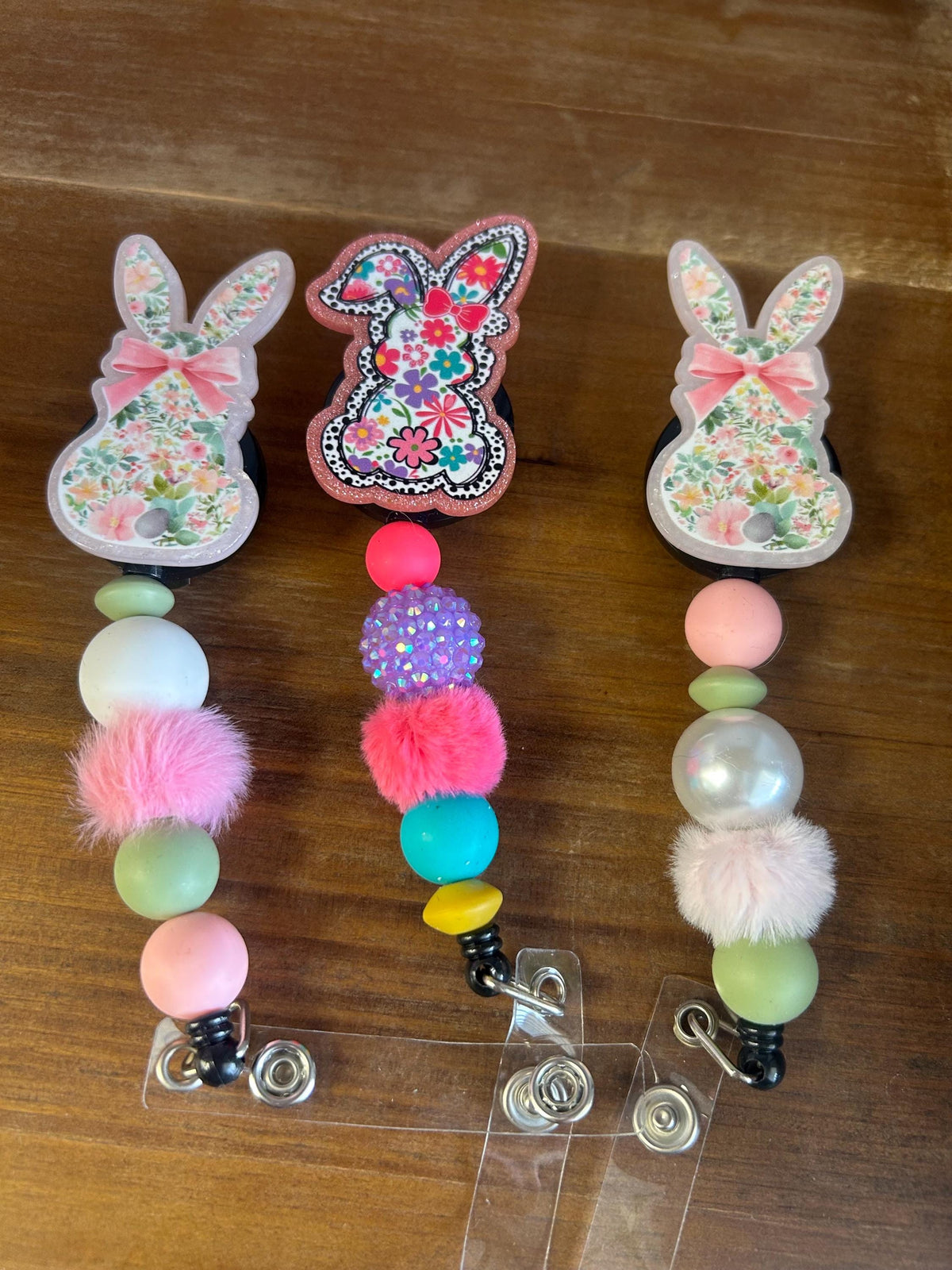 Spring Easter Bunny Badge Reel