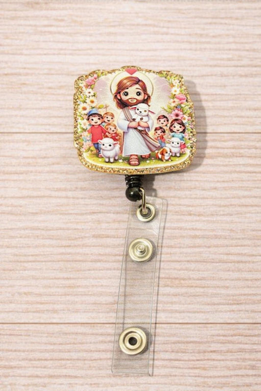 Nativity Jesus Religious Badge Reel