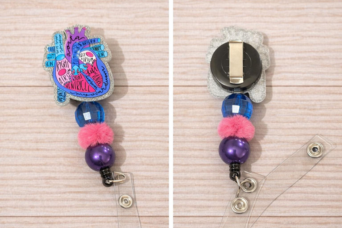 Cardiology Heart Anatomy Badge Reel