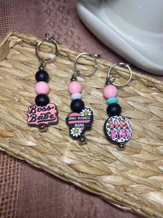Boss Babe Keychains | Small Business Mama Keychain | Entrepreneur Gift