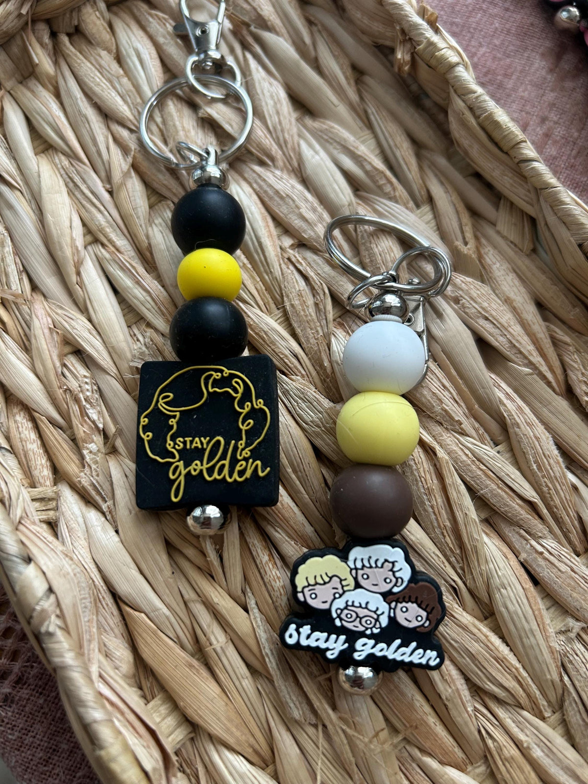 Stay Golden Keychain