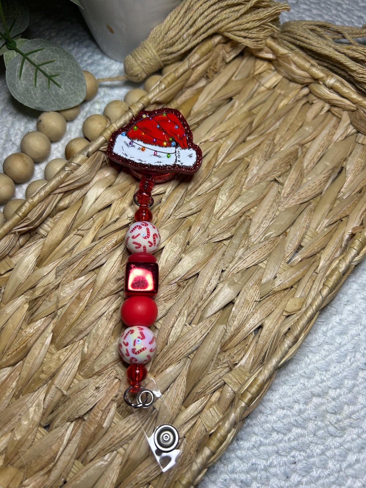 Santa Hat Badge Reel