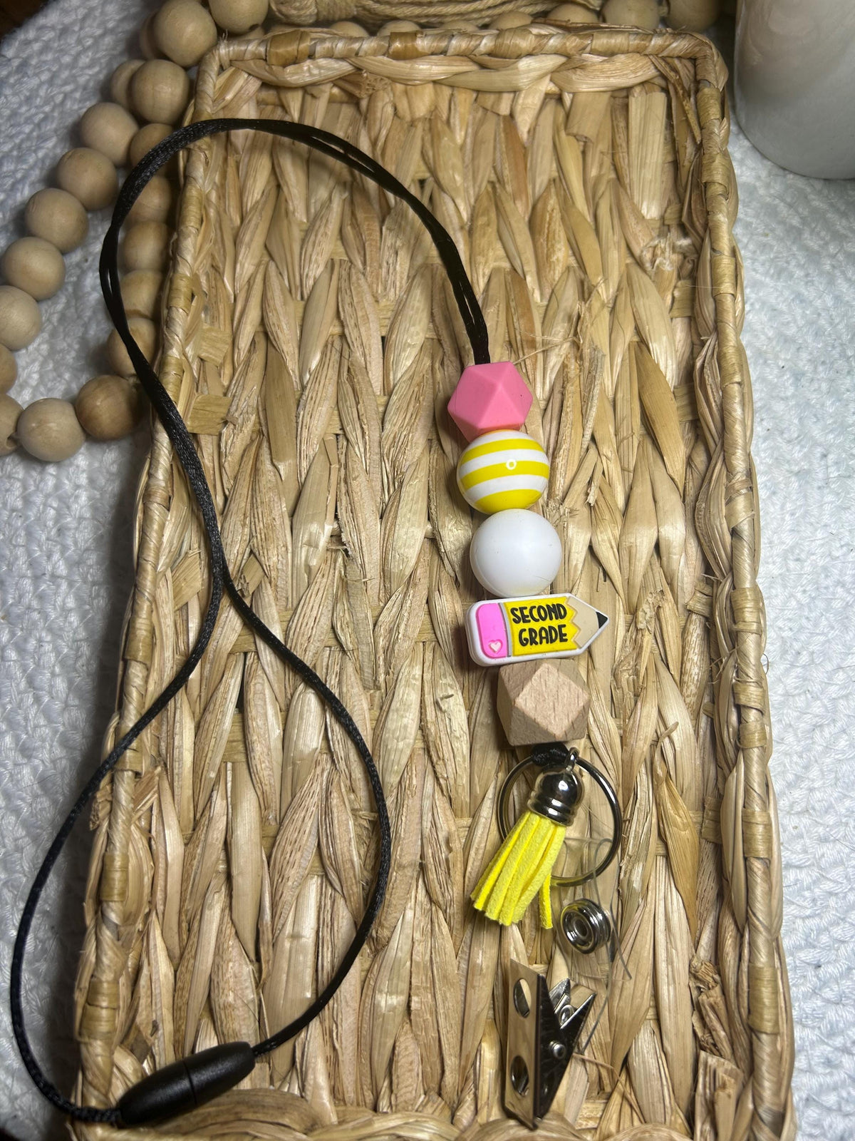 Teacher Beaded Lanyard Teacher Appreciation Gift