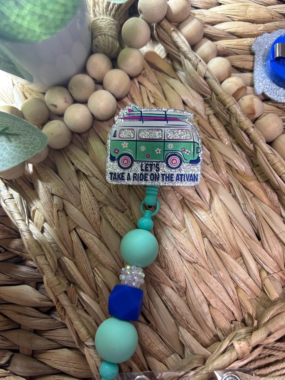 Let’s Take A Ride On The Ativan Funny Nurse Badge Reel