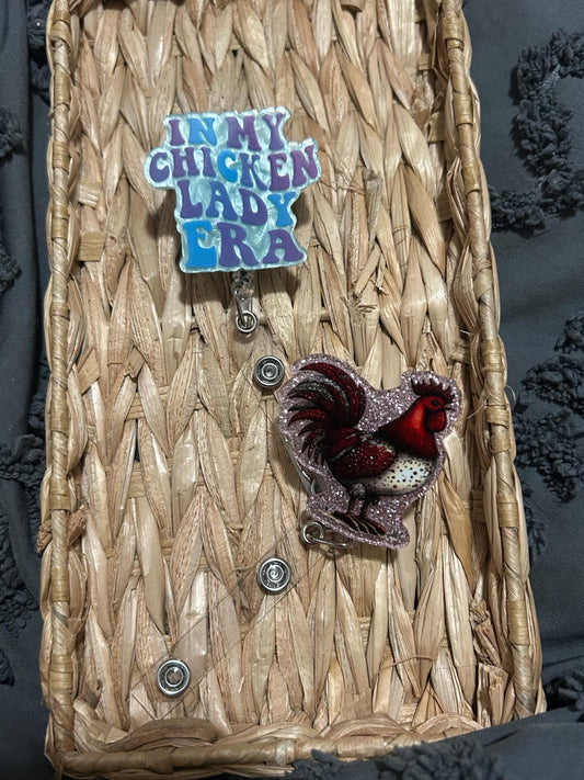 Chicken Lady Badge Reel