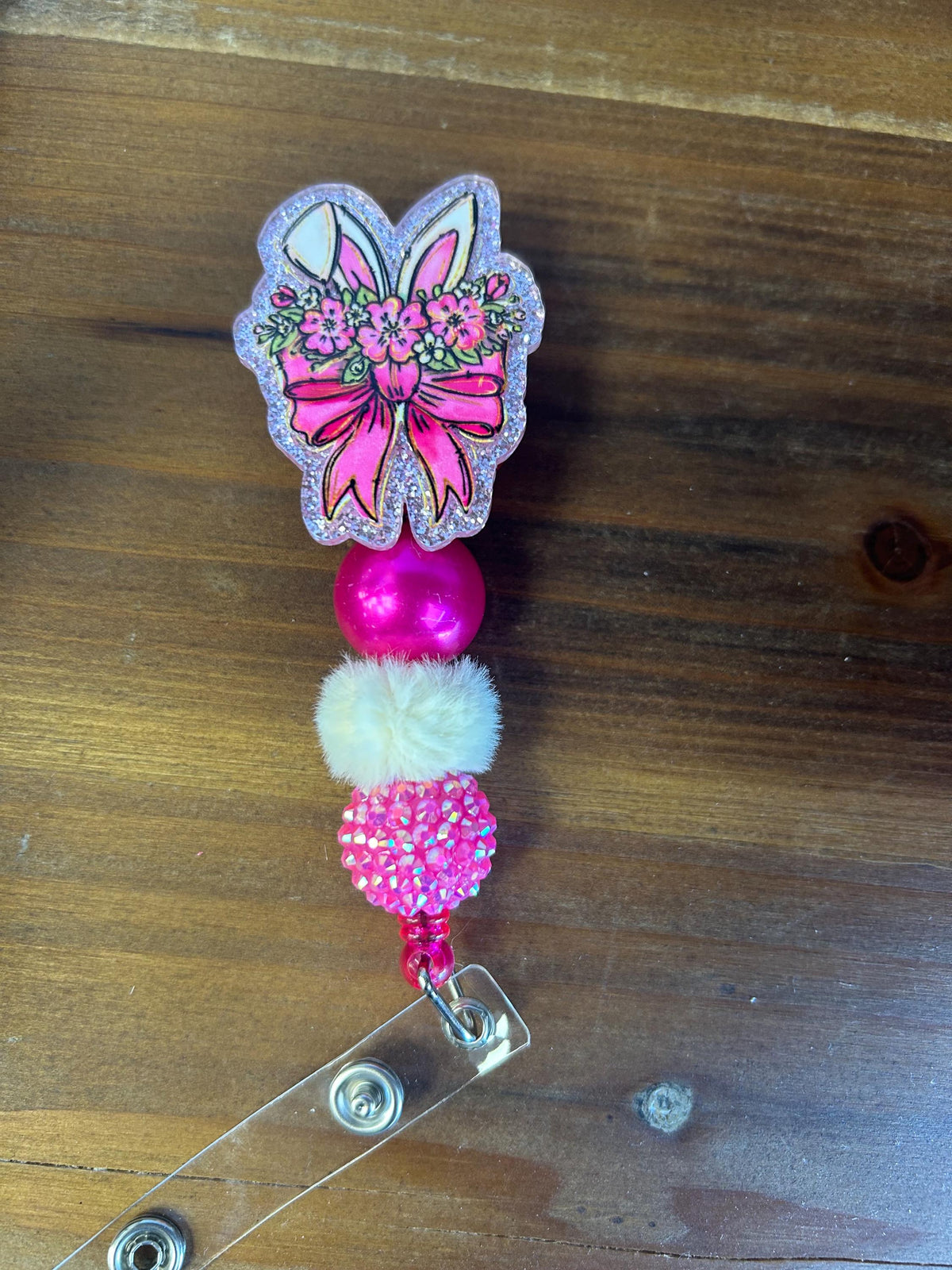 Spring Easter Bunny Badge Reel