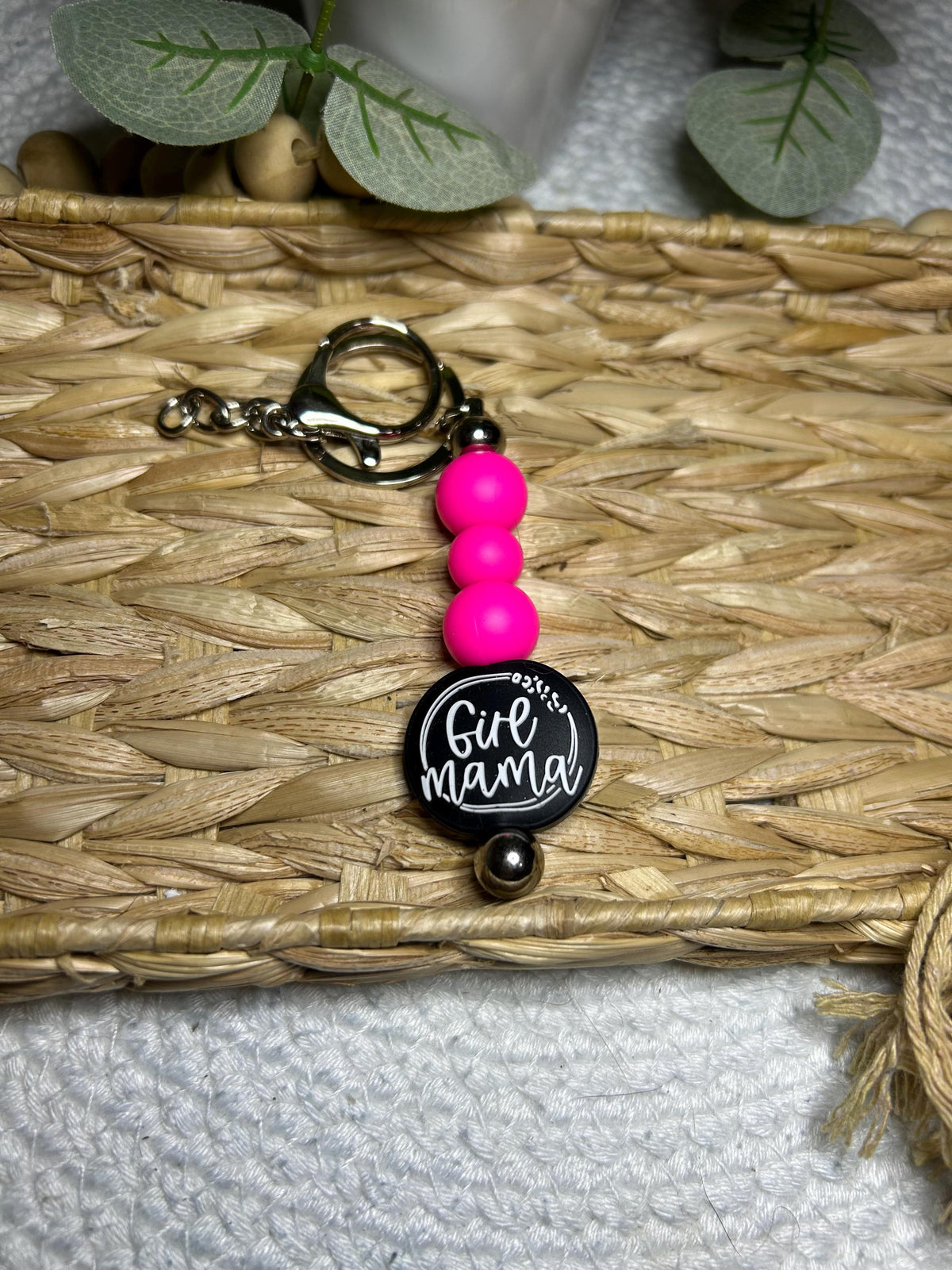 Girl and Boy Mama Keychain