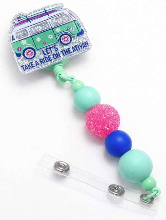 Let’s Take A Ride On The Ativan Funny Nurse Badge Reel