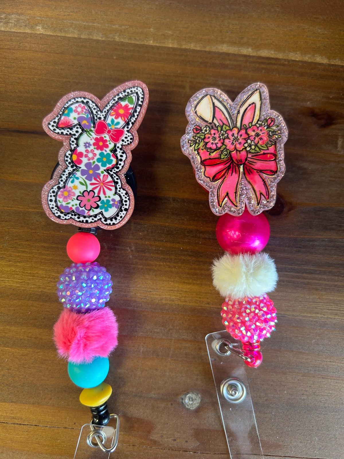 Spring Easter Bunny Badge Reel