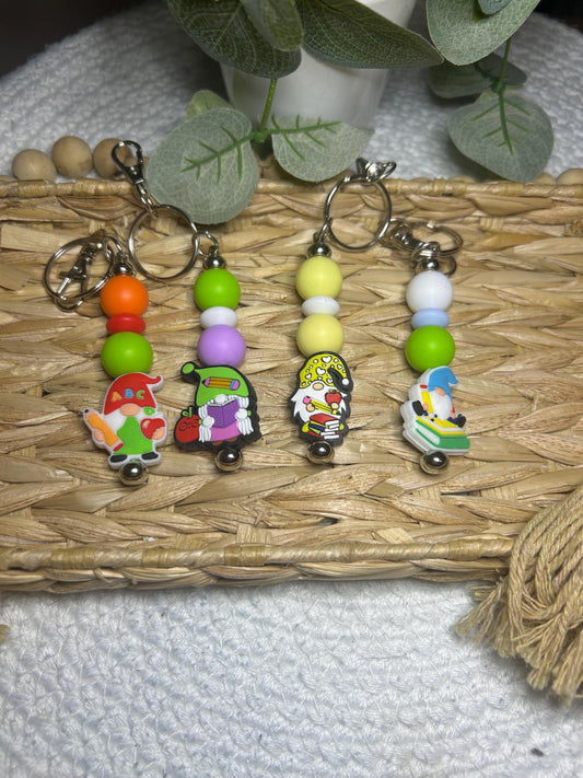 Gnome Teacher Keychain