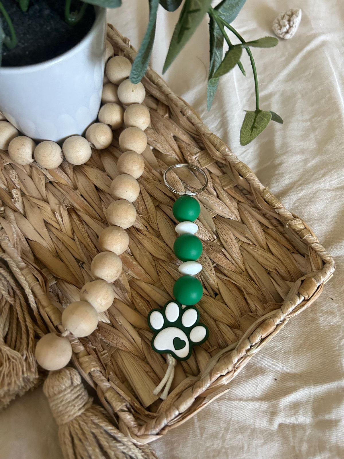 Paw Print Keychain