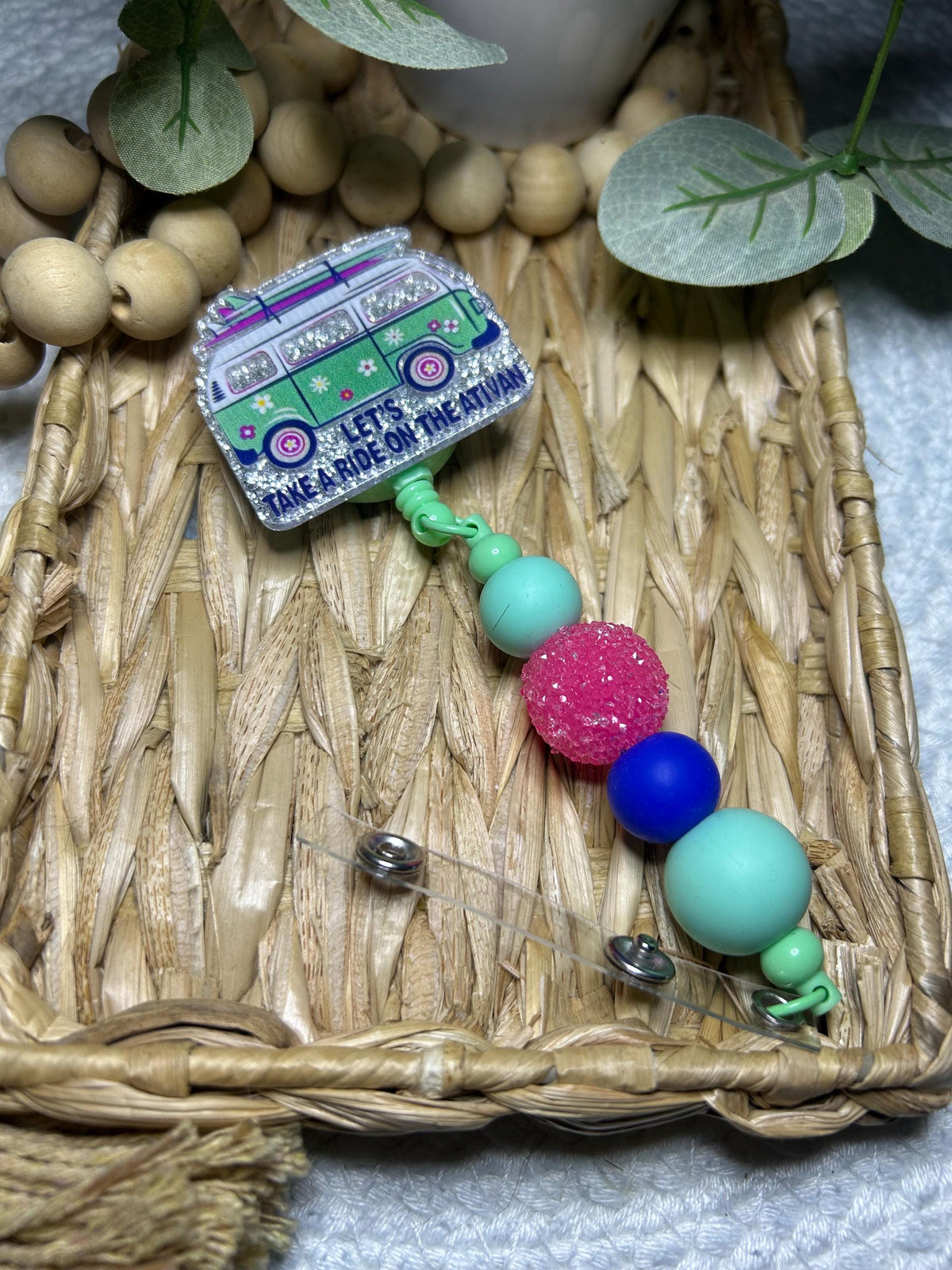 Let’s Take A Ride On The Ativan Funny Nurse Badge Reel