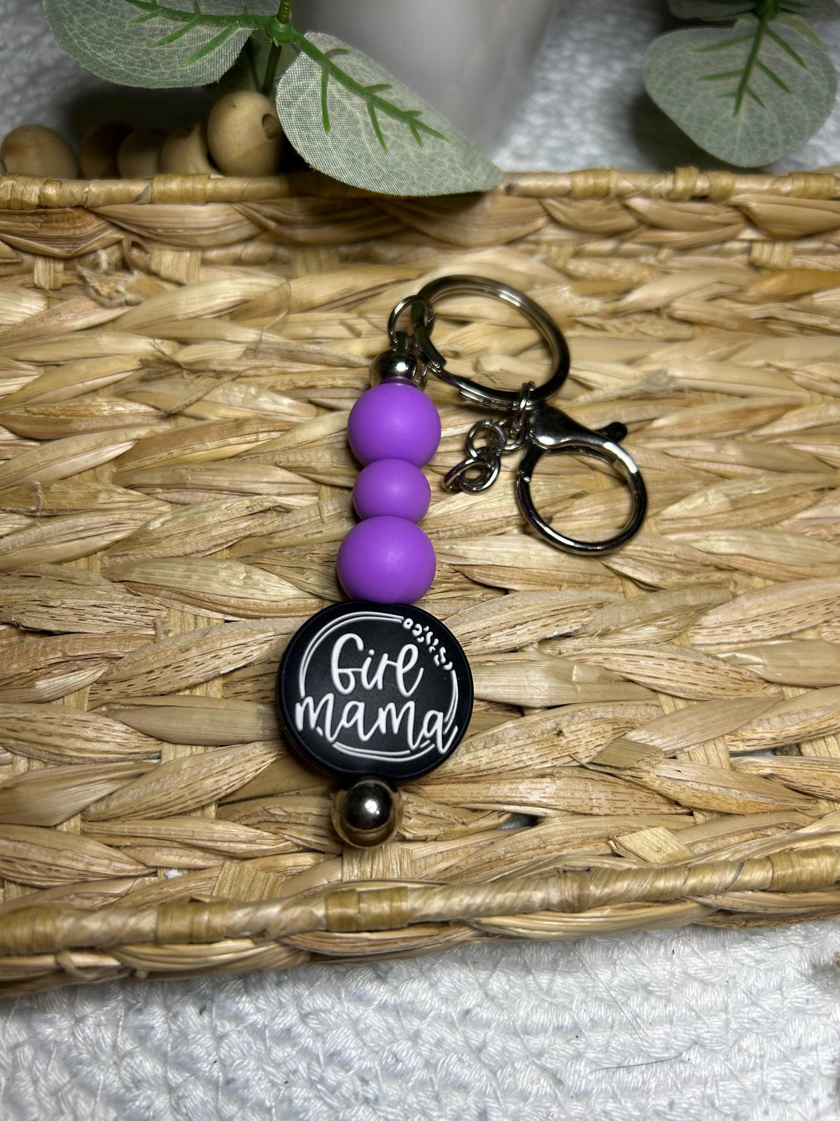 Girl and Boy Mama Keychain
