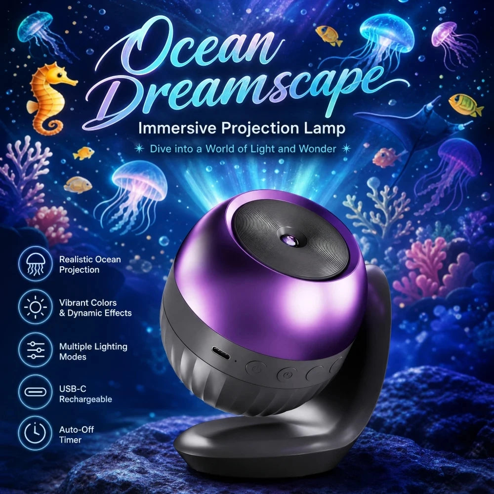 Ocean Galaxy Projector – LED Night Light