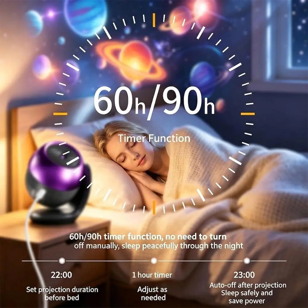 Ocean Galaxy Projector – LED Night Light
