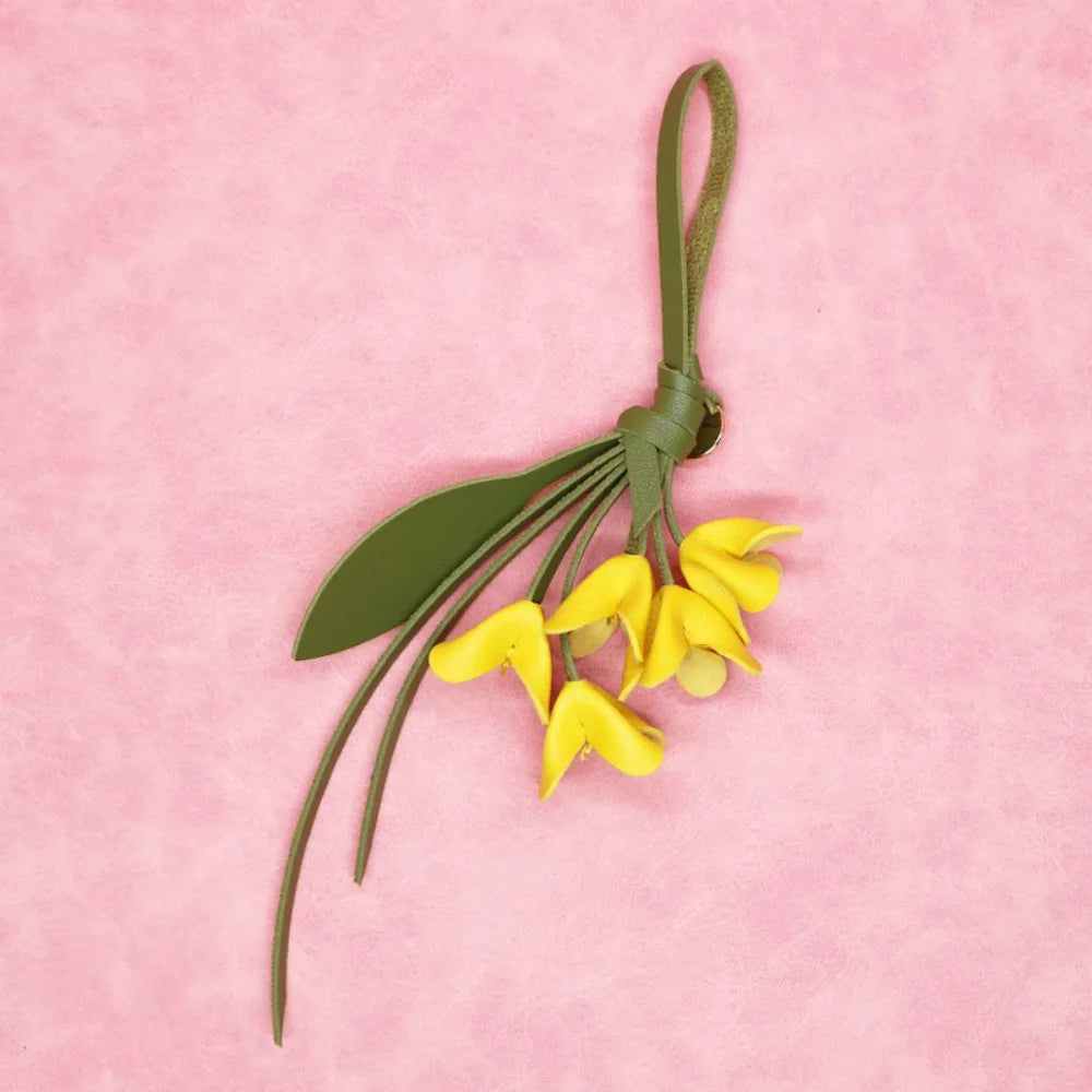 Hanging Flower Bag Charm