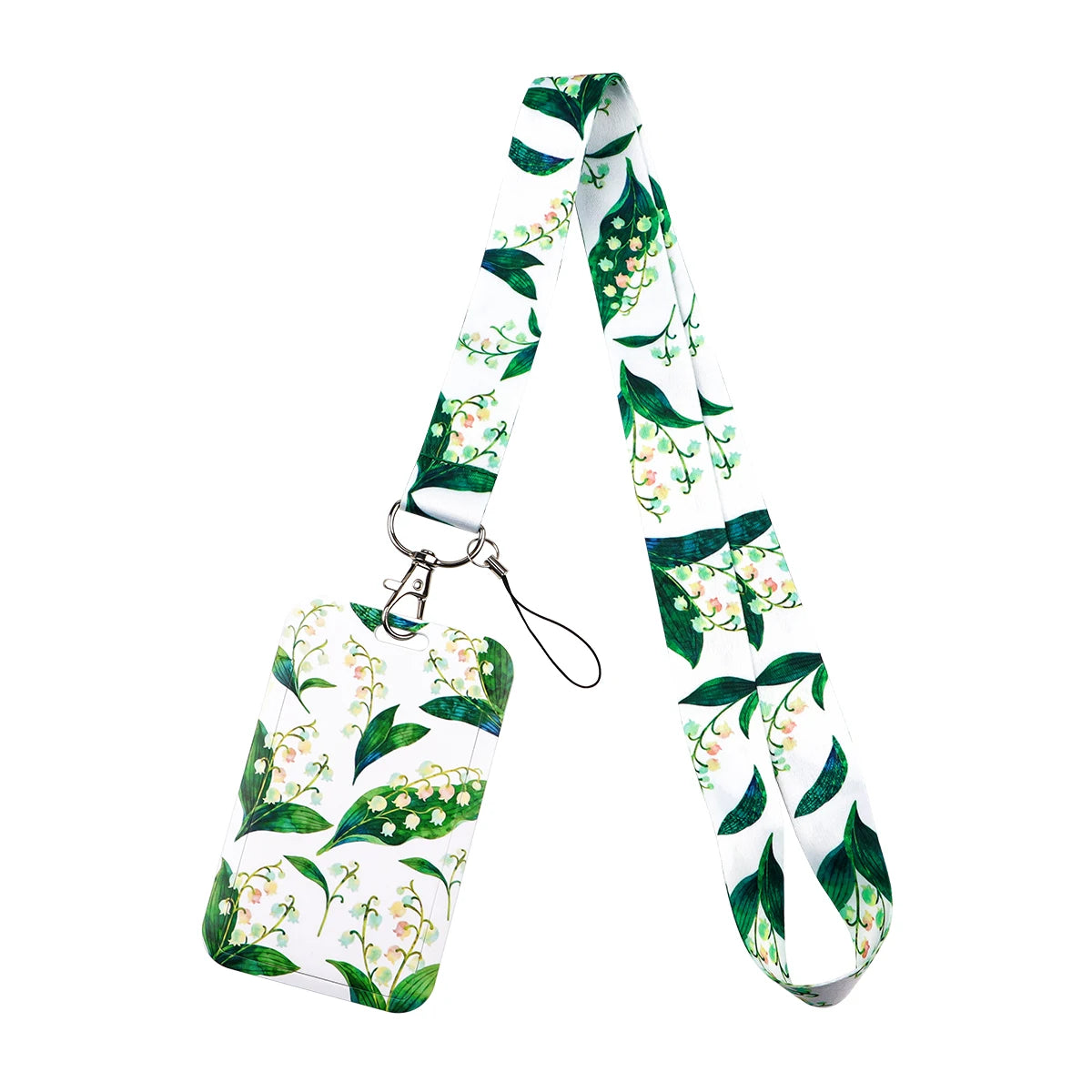 Colorful Art Lanyard With Card Holder Diverse Creative Pattern ID Badge Strap Portable Name Card Protector Fashion Accessory