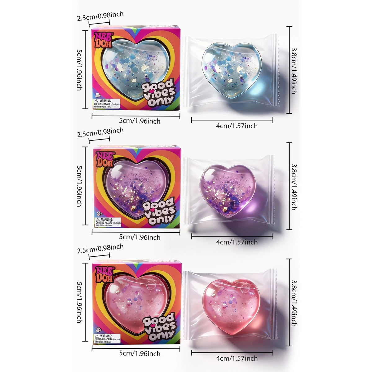 Heart-Shaped Squishy Toy, Soft and Comfortable to the Touch, Non-Sticky, Quick to Bounce Back, Cute and Compact,