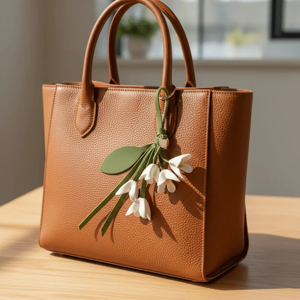 Hanging Flower Bag Charm