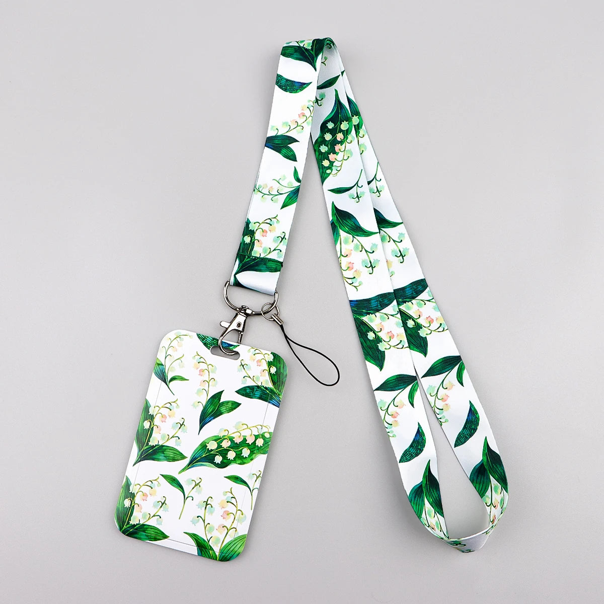 Colorful Art Lanyard With Card Holder Diverse Creative Pattern ID Badge Strap Portable Name Card Protector Fashion Accessory
