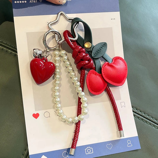 Cherry Bag Charm Keychain