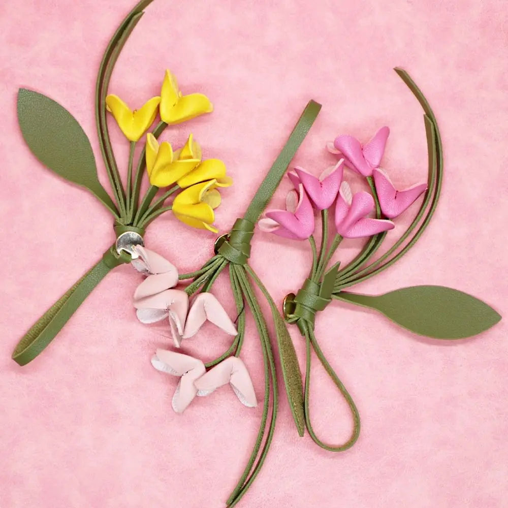 Hanging Flower Bag Charm