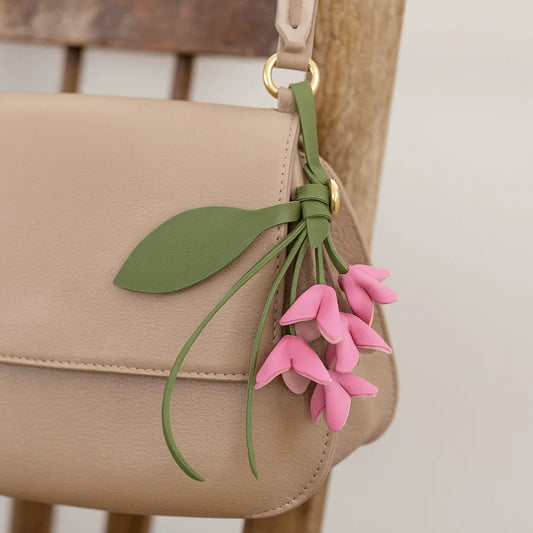 Hanging Flower Bag Charm
