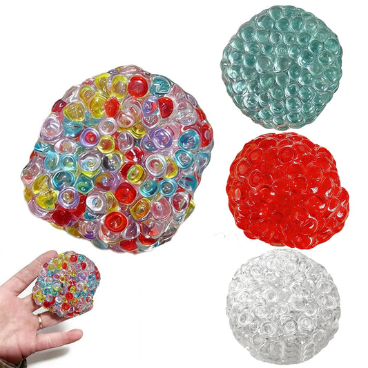 Squishy Balls Ice Beads Stress Relief Toy Super Soft Mochi Fidget Toy with Slow Rebound Texture for Kid Adult Anxiety Relaxation