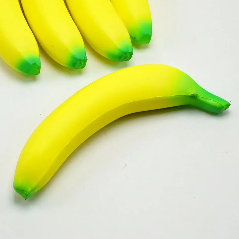 Banana Squishy Toys Slow Rising Jumbo Squishy Fruit Squeeze Toy Funny Stress Reliever Reduce Pressure Prop