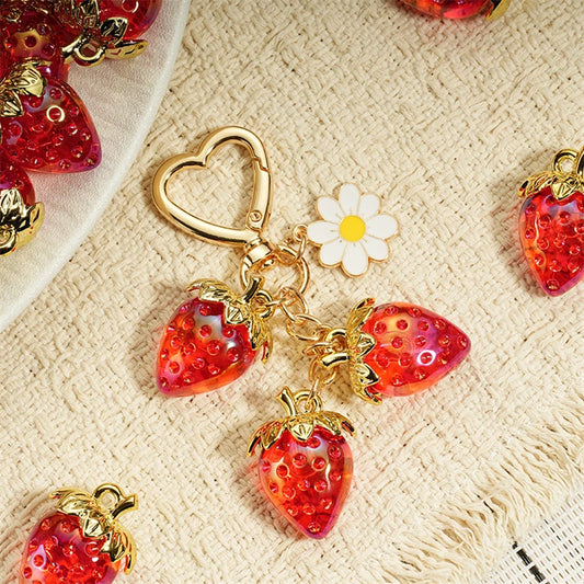 Strawberry Bag Charm Keychain