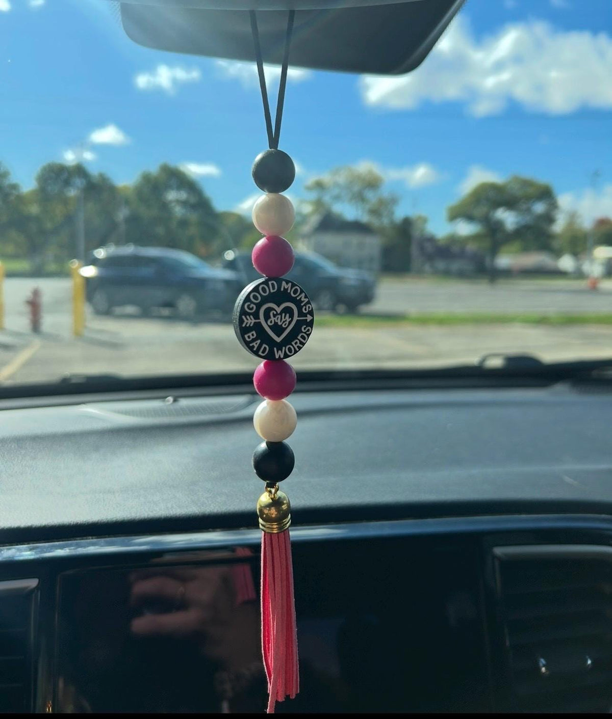 Good Moms Say Bad Words Car Charm