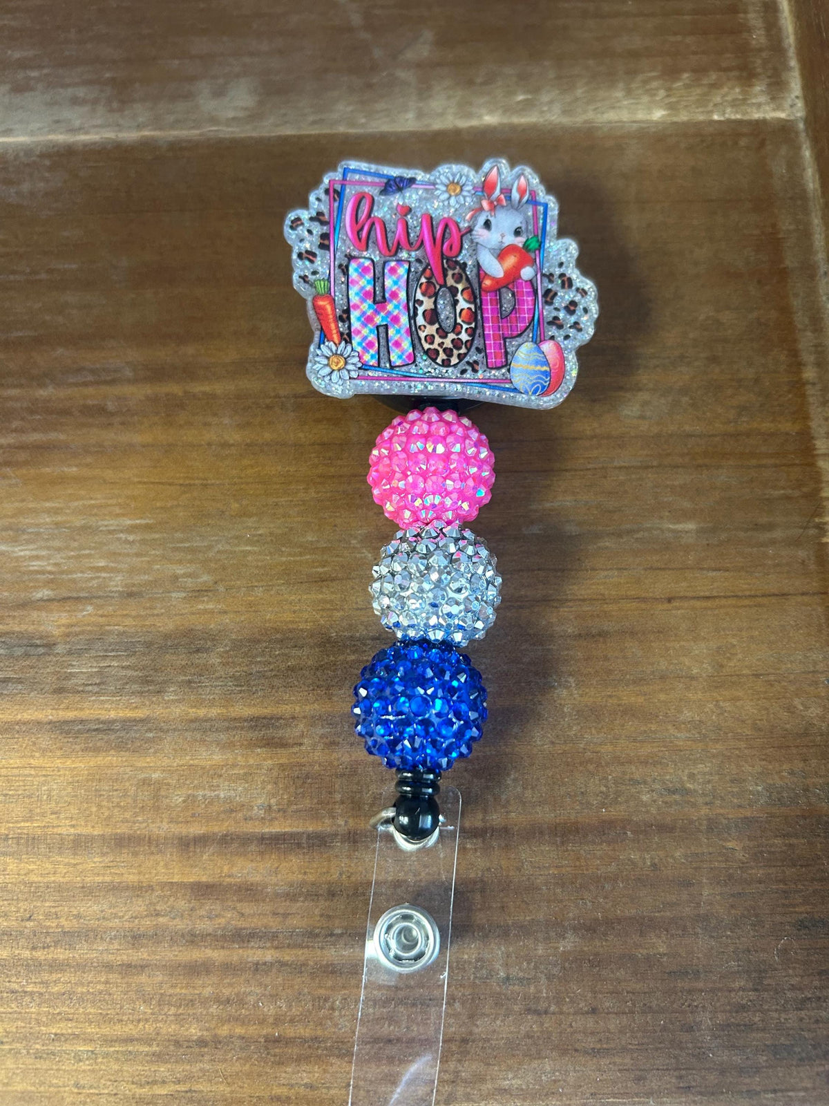 Hip Hop Spring Easter Bunny Badge Reel