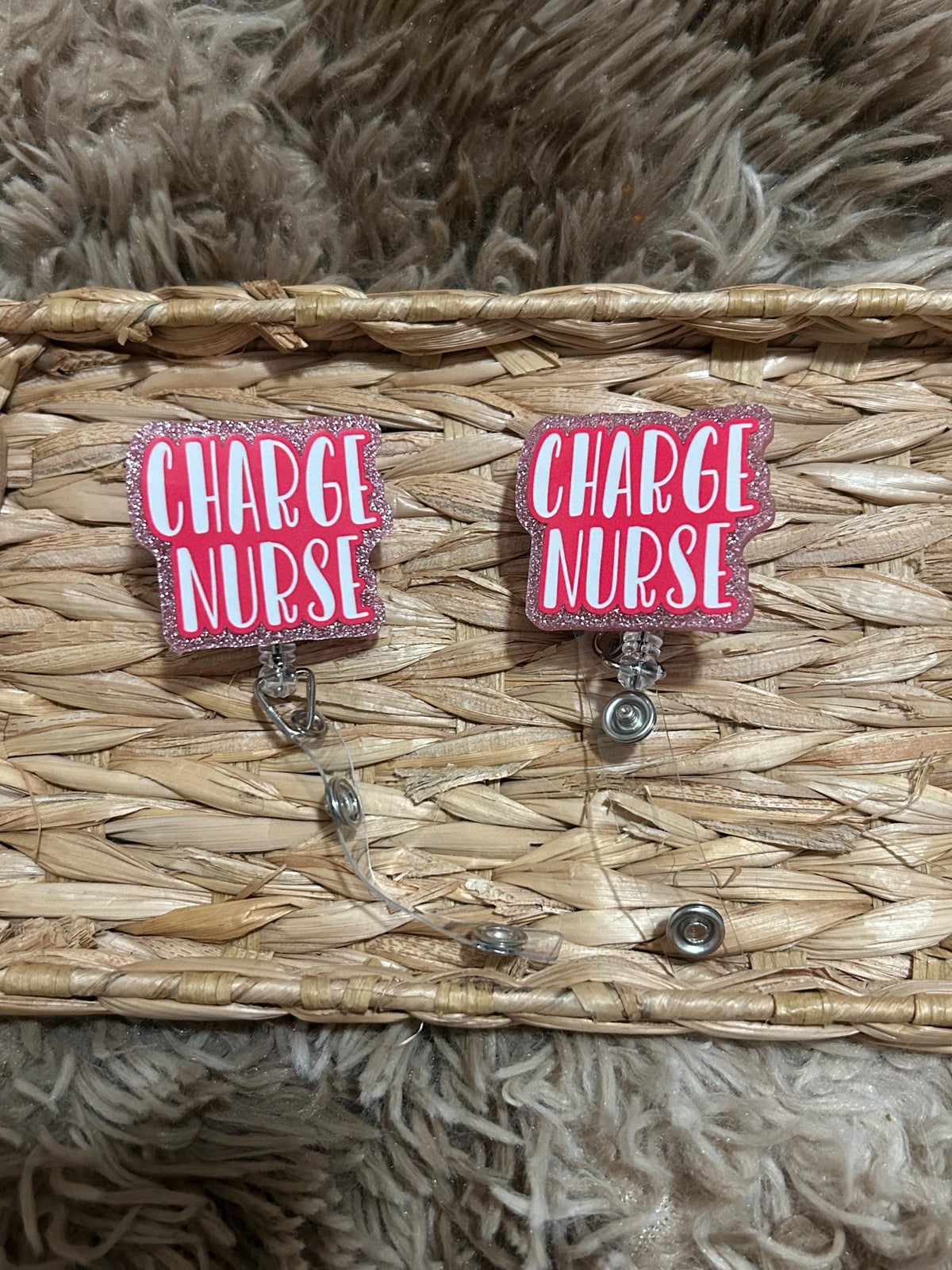 Charge Nurse Badge Reel