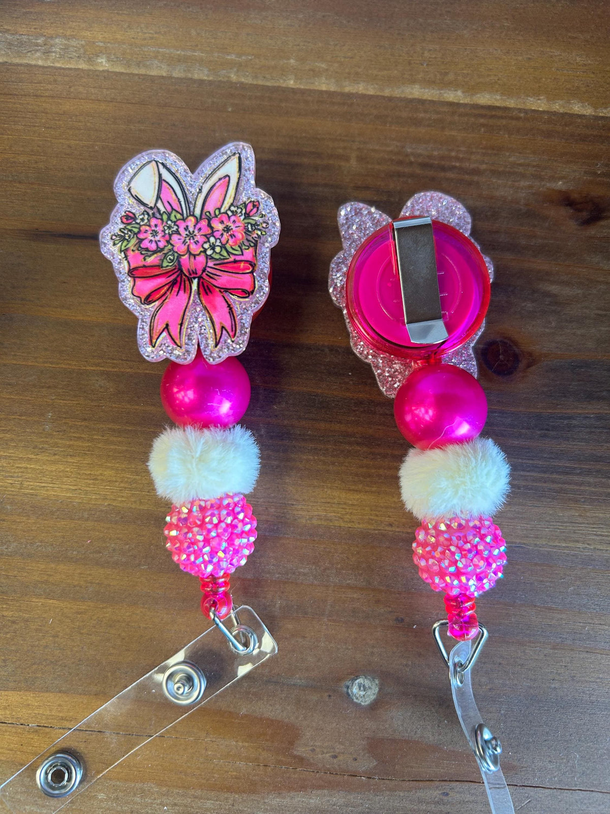 Spring Easter Bunny Badge Reel