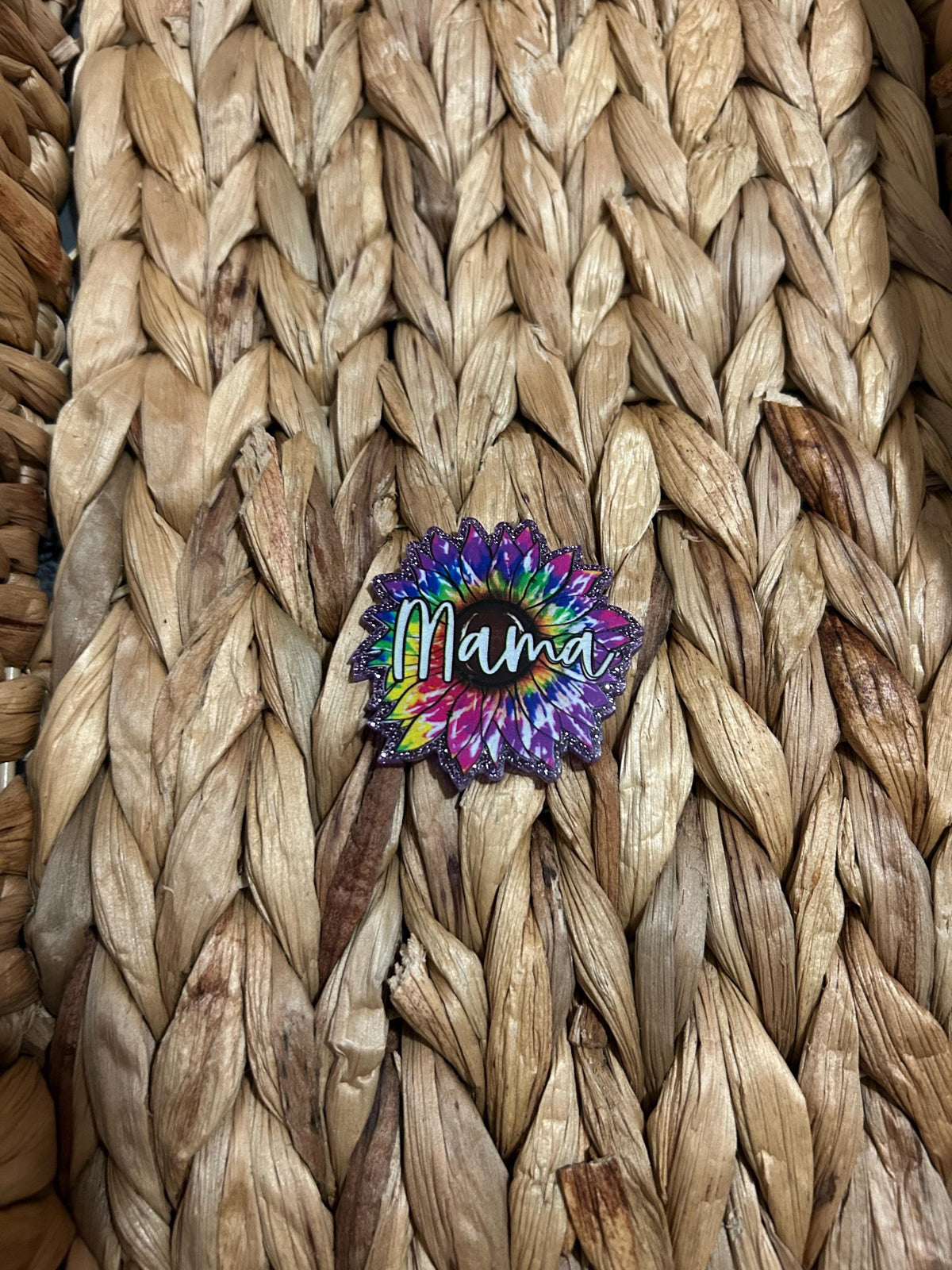 Mama Magnet | Handmade Acrylic Glitter Fridge Decor, Locker Accessory